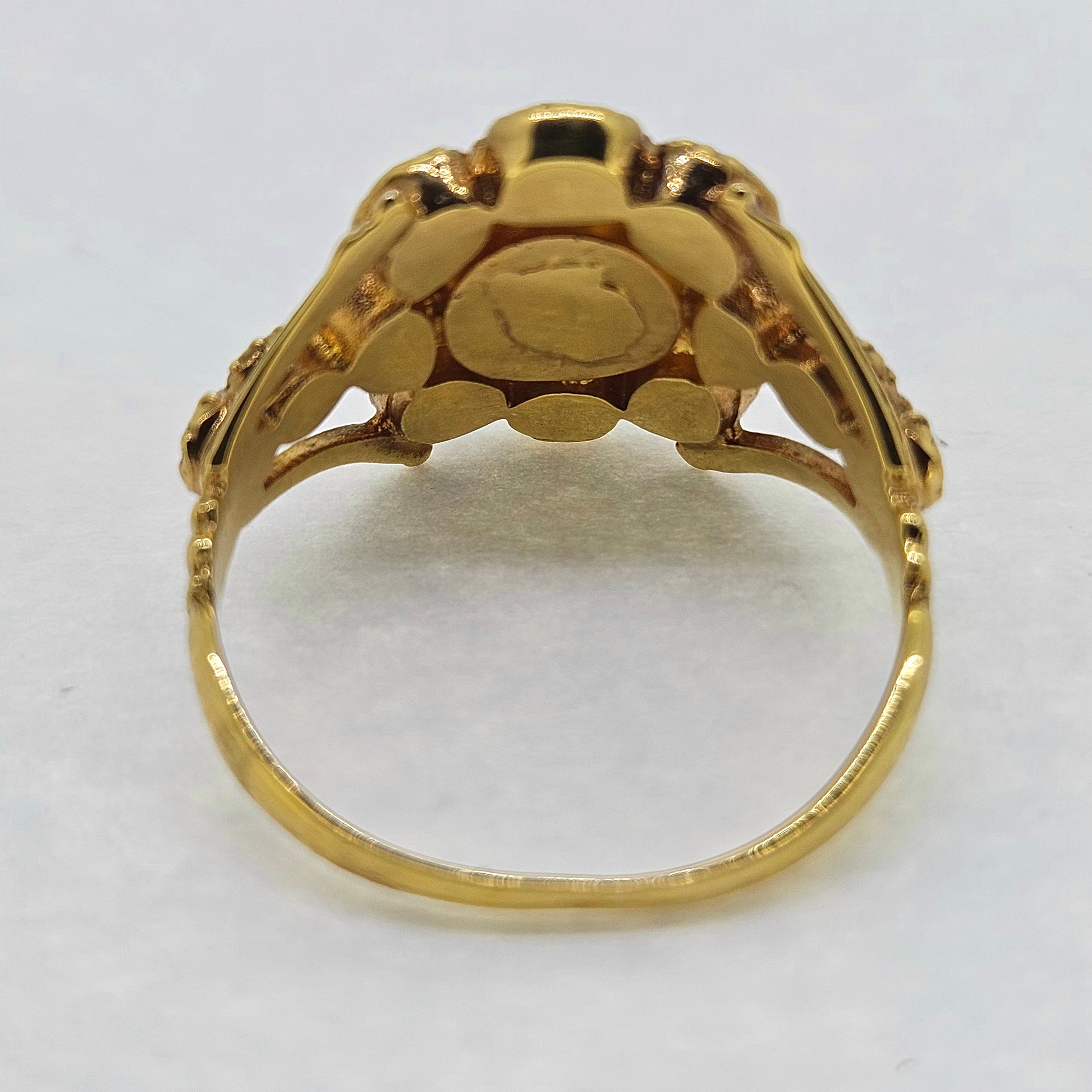 Old Cut Diamond Floral Cluster Ring, 2.30 carat total