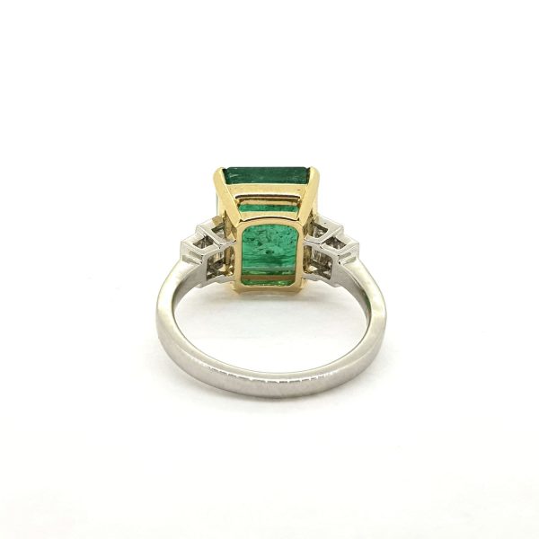 5.74ct Emerald and Diamond Dress Ring