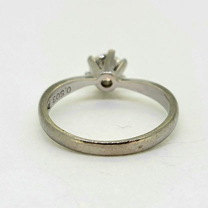Single Stone 0.50ct Diamond Solitaire Engagement Ring in Platinum