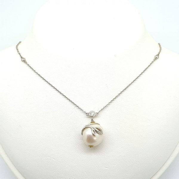 South Sea Pearl and Diamond Pendant