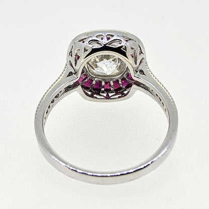 Ruby and Diamond Ring Cs1.68 R1.46 18ct