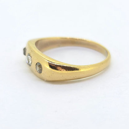 Victorian Antique 0.50ct Old Cut Diamond Three Stone Ring