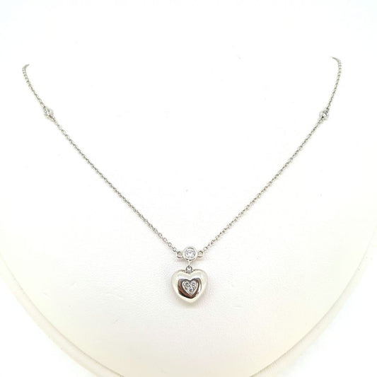 Diamond Heart Pendant and Chain