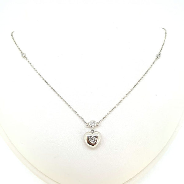Diamond Heart Pendant and Chain