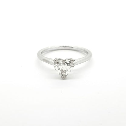 0.70ct Heart Shaped Diamond Solitaire Engagement Ring