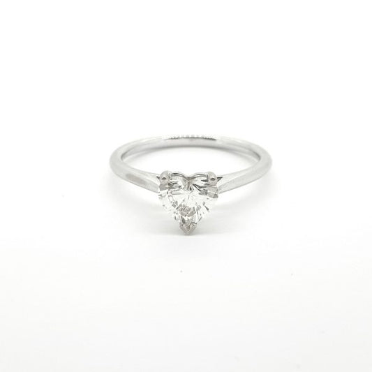 0.70ct Heart Shaped Diamond Solitaire Engagement Ring