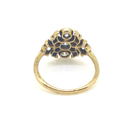 Decorative Diamond Cluster Dress Ring, 1.20 carat total