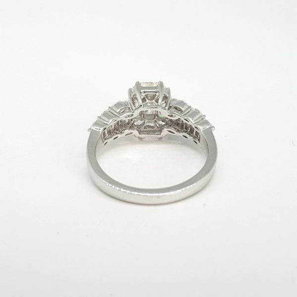 Illusion Set Diamond Dress Ring, 1.45 carats