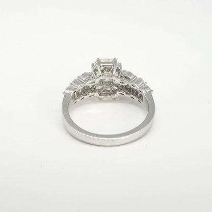 Illusion Set Diamond Dress Ring, 1.45 carats
