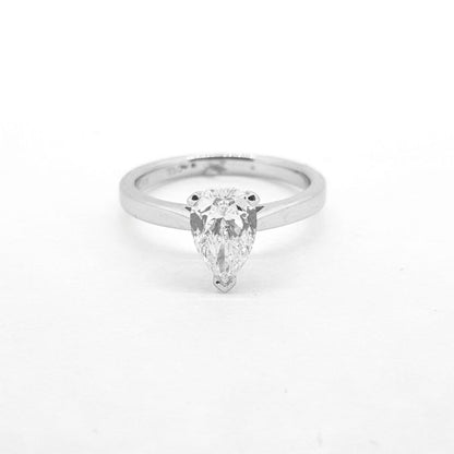 1.20ct Pear Cut Diamond Solitaire Engagement Ring