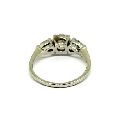 GIA Certified 1.01ct Diamond Three Stone Engagement Ring, GIA certificate 1.01ct F colour VS2 with pear cut diamond sides