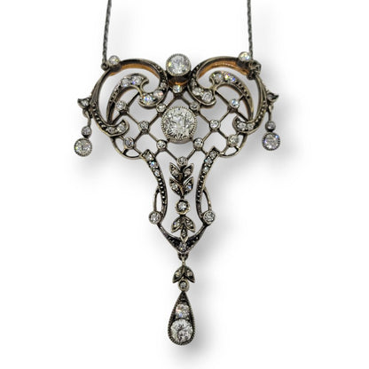 Belle Epoque Diamond Pendant Necklace