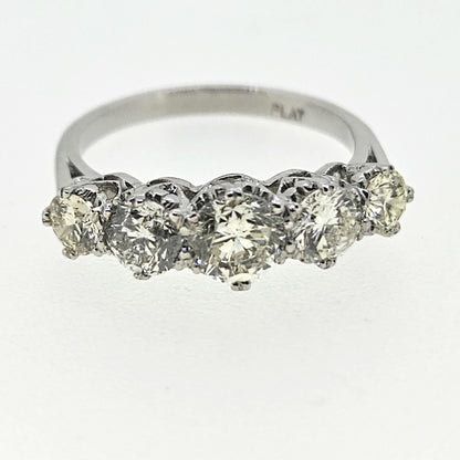 2ct Diamond Five Stone Engagement Ring in Platinum