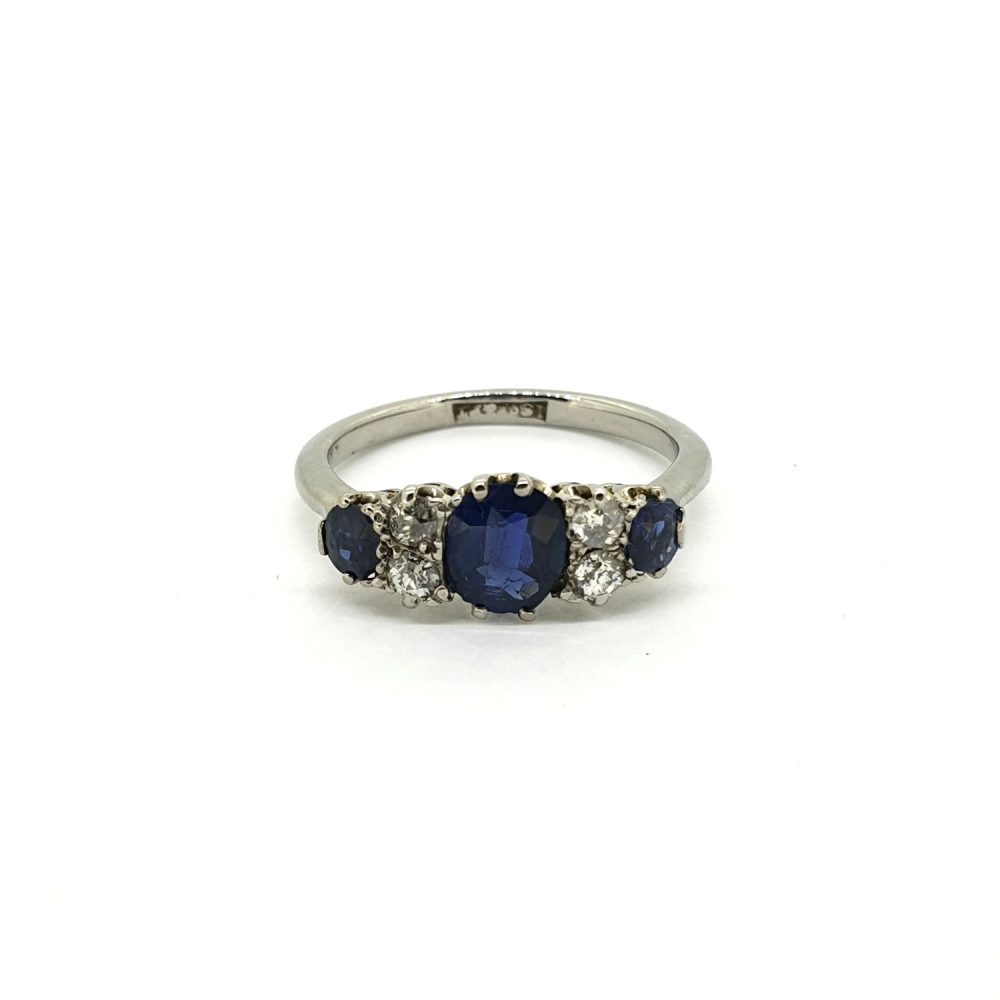 Antique Victorian Sapphire and Diamond Dress Ring