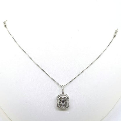 Diamond Pendant in 18ct White Gold, 1.02 carats