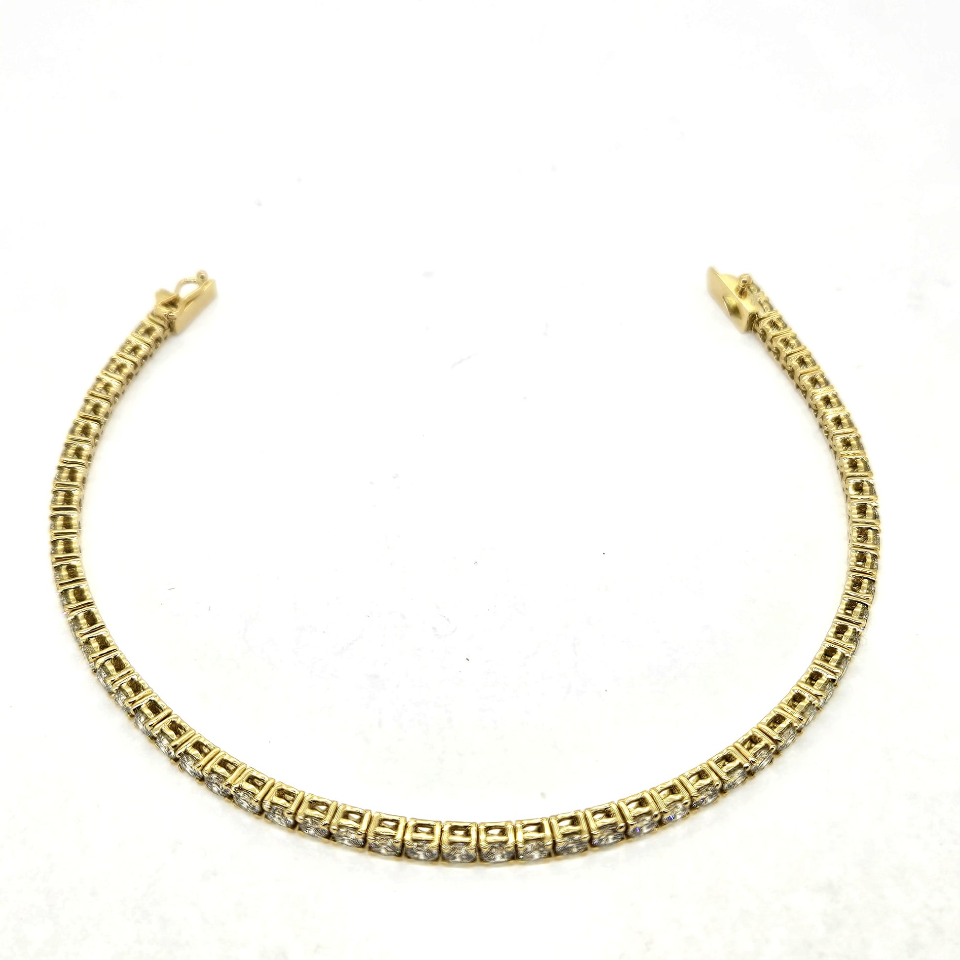 4.80ct Diamond Line Tennis Bracelet in 18ct Yellow Gold