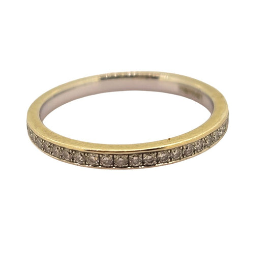 Theo Fennell Diamond Full Eternity Band Ring in 18ct Yellow Gold, 18ct yellow gold band channel set throughout with round brilliant-cut diamonds