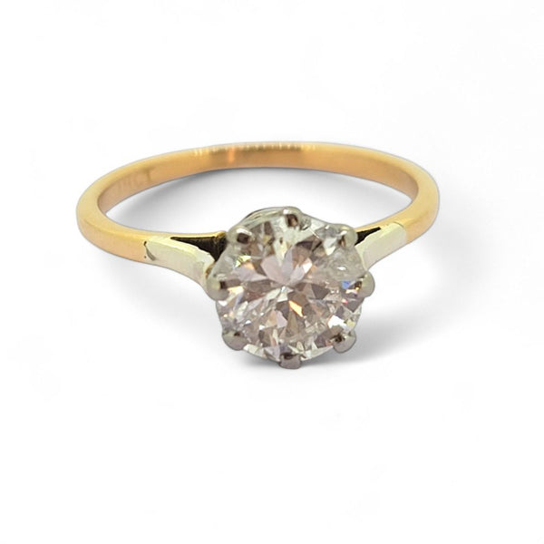 Single Stone 1.5ct Diamond Solitaire Engagement Ring in 18ct Yellow Gold