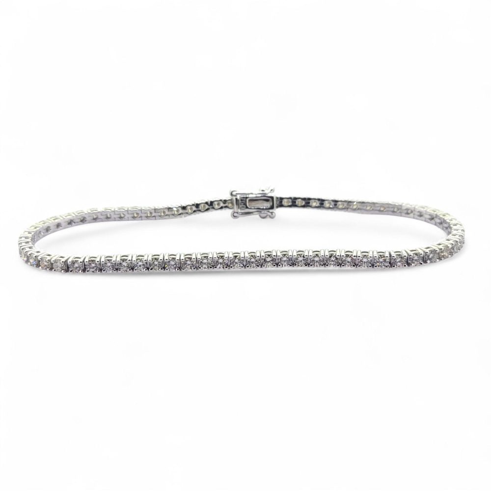 Diamond Line Tennis Bracelet, 3.64 carats