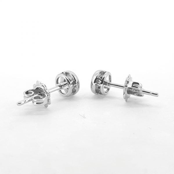 0.44ct Diamond Stud Earrings in 18ct White Gold