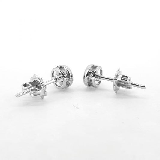 0.44ct Diamond Stud Earrings in 18ct White Gold