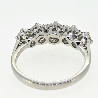 Platinum five stone Diamond Ring D2.05