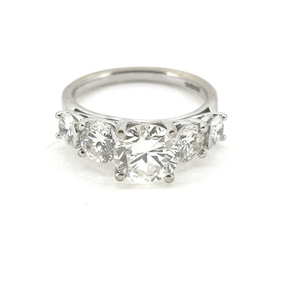 Brilliant Cut Diamond Five Stone Ring, 1.10ct central stone F/G colour