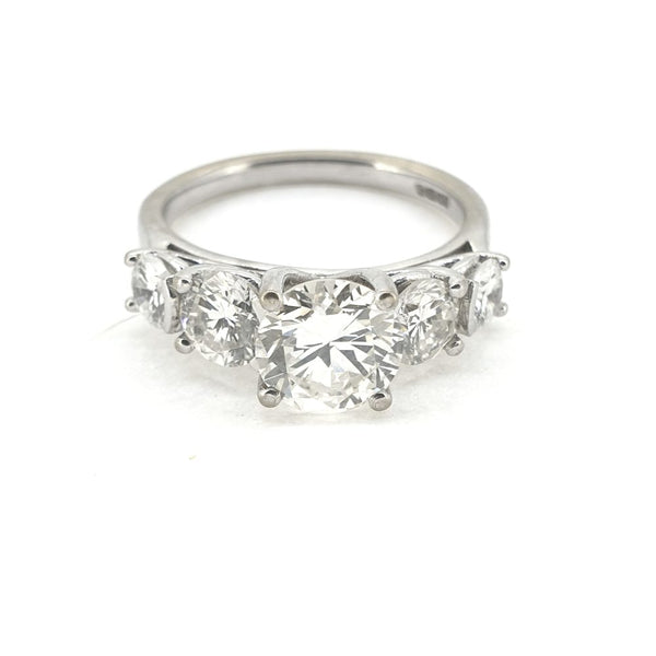 Brilliant Cut Diamond Five Stone Ring, 1.10ct central stone F/G colour