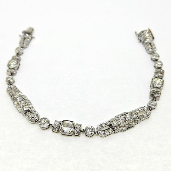 Art Deco 10cts Diamond Bracelet in Platinum