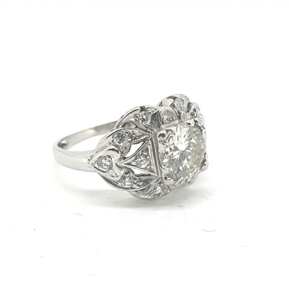 Decorative 1.25ct Diamond Dress Ring in Platinum