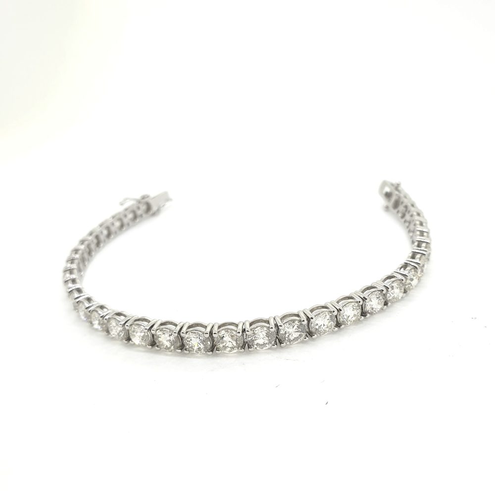 Diamond Line Tennis Bracelet, 13.12 carats