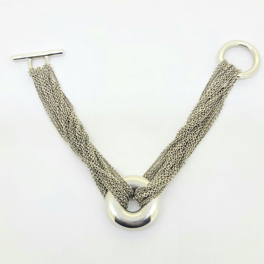 Vintage Tiffany and Co Multi Chain Circle Bracelet