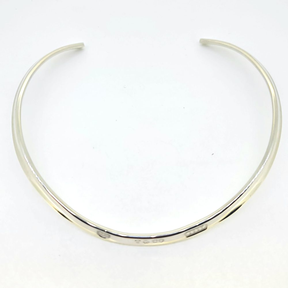 Vintage Tiffany and Co 1837 Collection Silver Collar Necklace