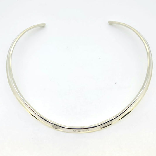 Vintage Tiffany and Co 1837 Collection Silver Collar Necklace