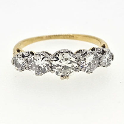 5 Stone Diamond Ring est.1.50 18ct