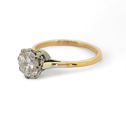 Single Stone 1.5ct Diamond Solitaire Engagement Ring in 18ct Yellow Gold