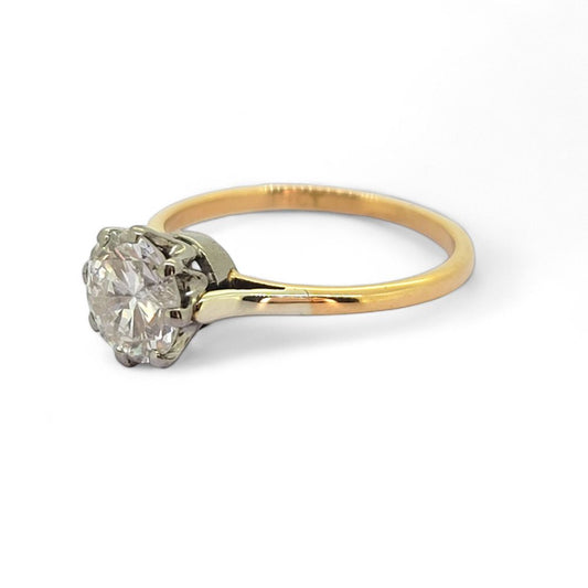 Single Stone 1.5ct Diamond Solitaire Engagement Ring in 18ct Yellow Gold