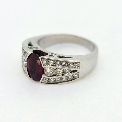 Romain Herzo 1ct Ruby and Diamond Ring