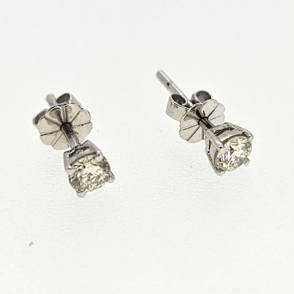 18ct Diamond Studs D.35 