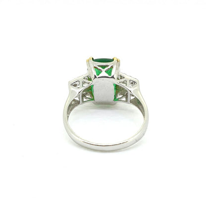 3.28ct Emerald and Diamond Dress Ring