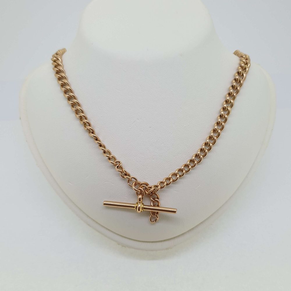 Antique 9ct Yellow Gold Albert Chain