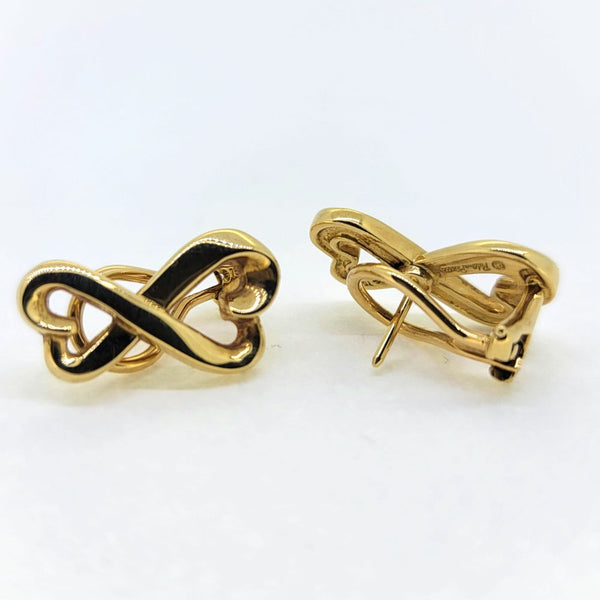 Vintage Paloma Picasso Tiffany and Co Double Loving Heart Earrings