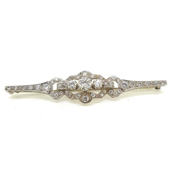 1.50ct Diamond Brooch in Platinum
