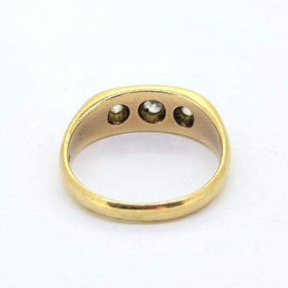 Victorian Antique 0.50ct Old Cut Diamond Three Stone Ring