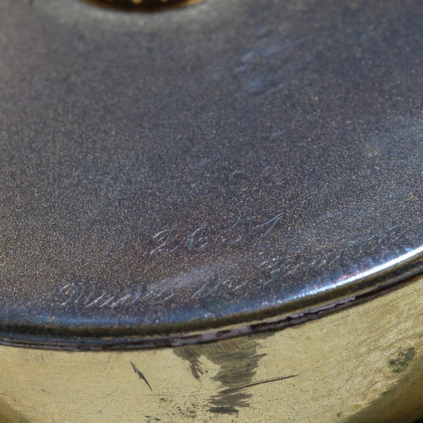 Antique Cartier Sterling Silver Clock, sterling silver case and manual winding movement, in original box, J.C Jacques Cartier, London Import Hallmark Dated 1929