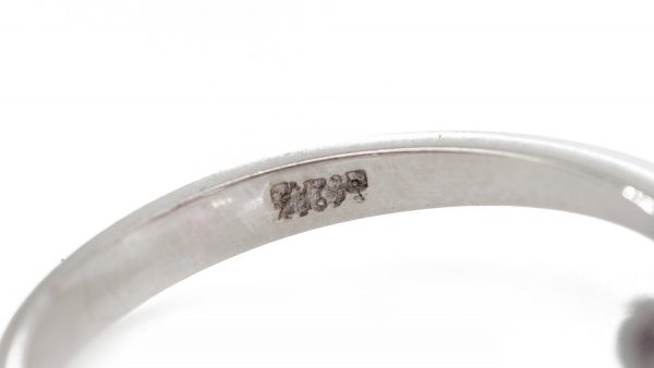 Vintage 1ct Burmese Ruby and Diamond Floral Cluster Ring; set with a natural 1.00 carat octagonal-cut Burmese ruby surrounded by 0.48cts round brilliant-cut diamonds. Circa 1950s-1970s, with Certificate