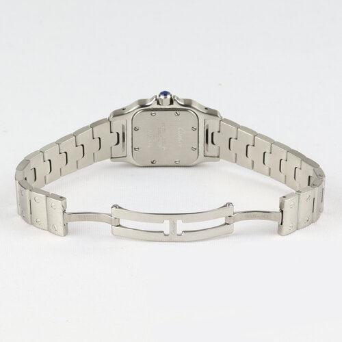 Cartier Santos Ladies Galbée 24mm Stainless Steel Quartz Watch, Ref: 1565, on a stainless steel Cartier strap with a hidden double deployment clasp