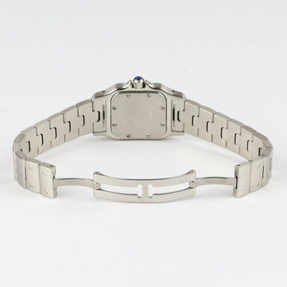 Cartier Santos Ladies Galbée 24mm Stainless Steel Quartz Watch, Ref: 1565, on a stainless steel Cartier strap with a hidden double deployment clasp