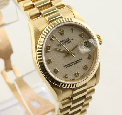 Rolex Datejust 18ct Yellow Gold 682781 Midsize Watch, Circa 1994