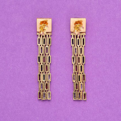 Tiffany and Co Multi Gemstone Fringe Drop Earrings in 18ct Yellow Gold